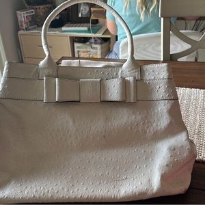 Kate Spade purse. White ostrich color